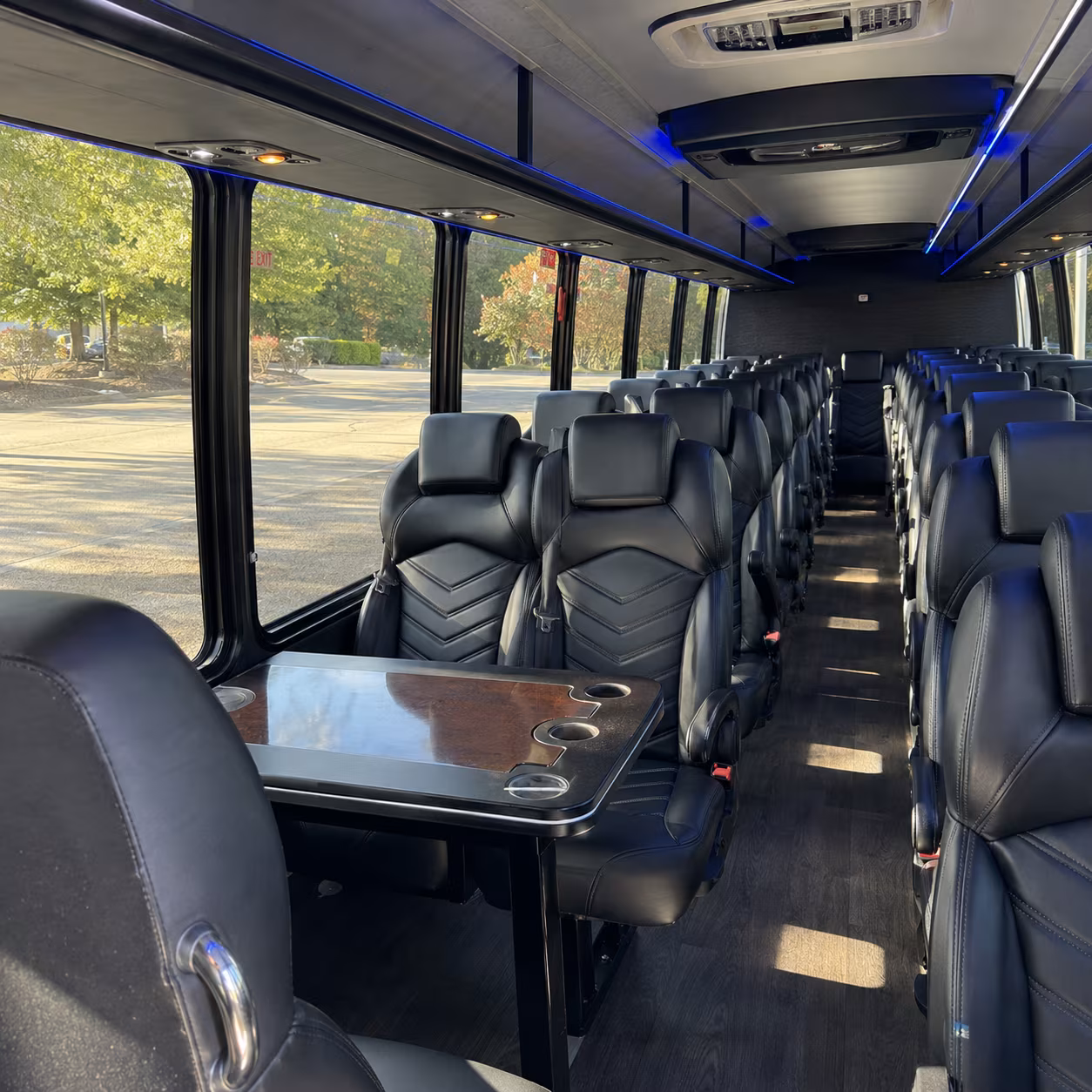28 passenger minibus interior