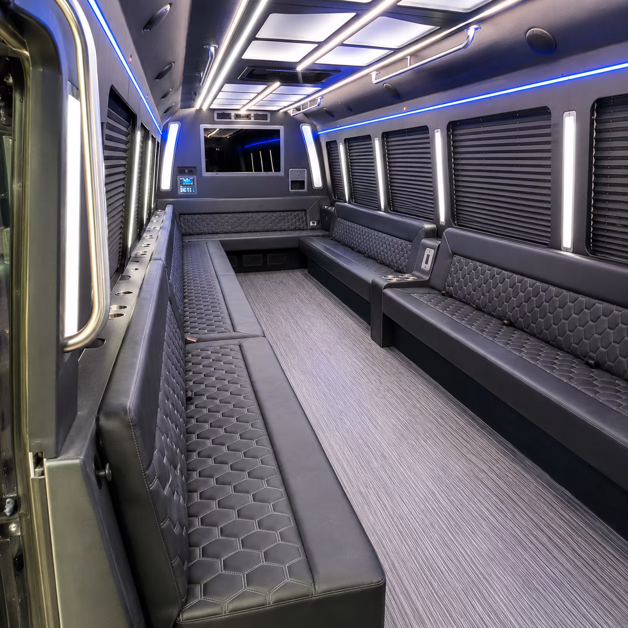 sparks 40 passenger party bus interior